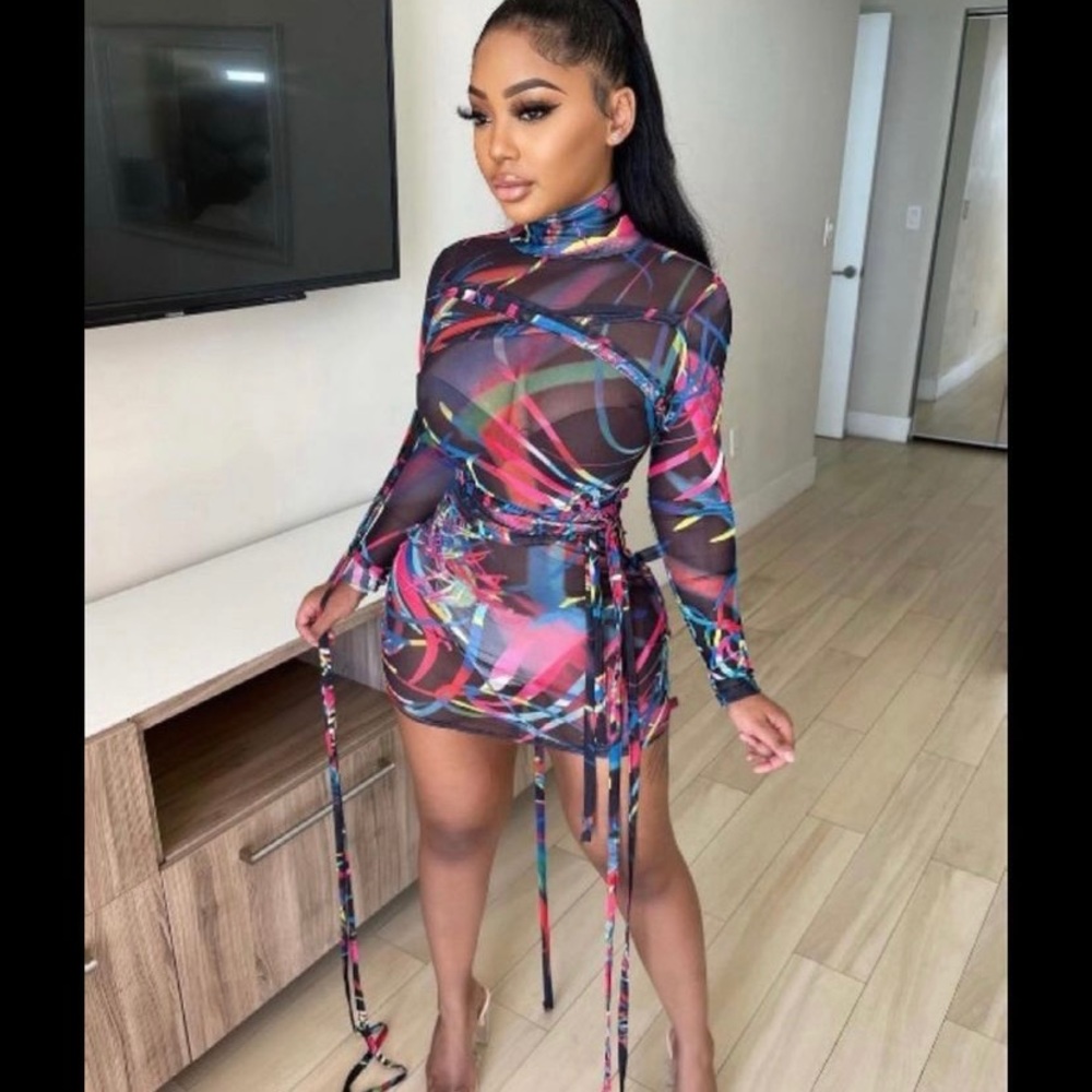 Crayola mesh dress